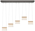 More Cowbell LED Pendant - Bronze - Maple Wood - Clear - Frosted Diffuser