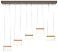 More Cowbell LED Pendant - Bronze - Maple Wood - Clear
