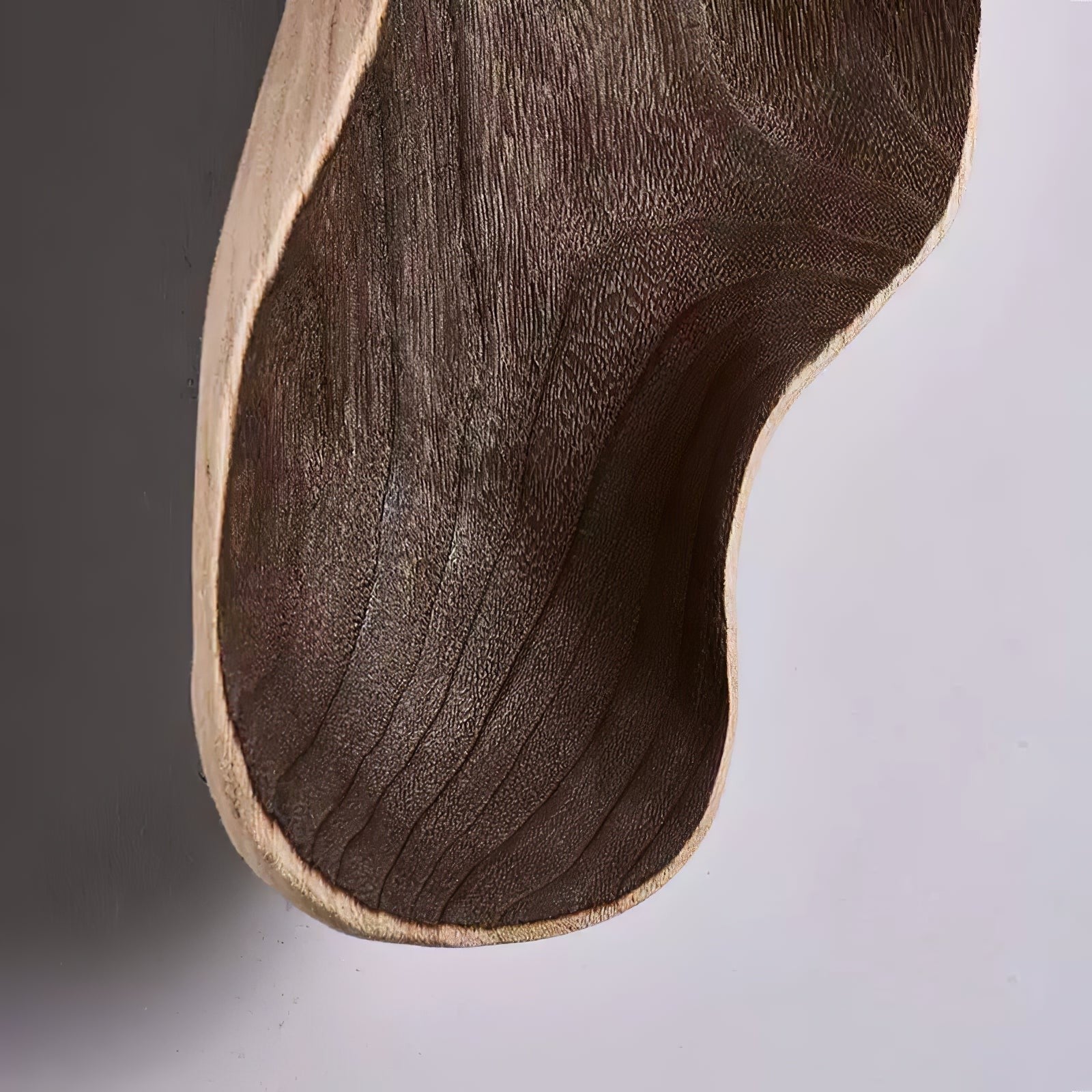 Natura Dual Orb Wooden Wall Sconce