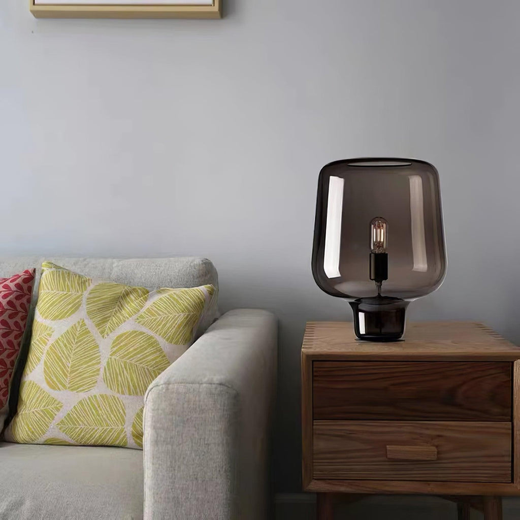 Noctra Glass Lantern Table Lamp