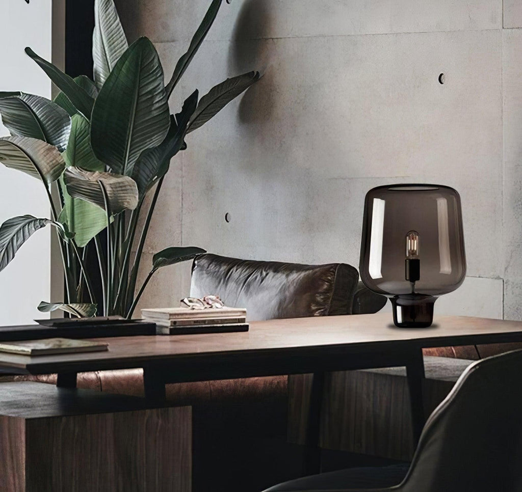 Noctra Glass Lantern Table Lamp