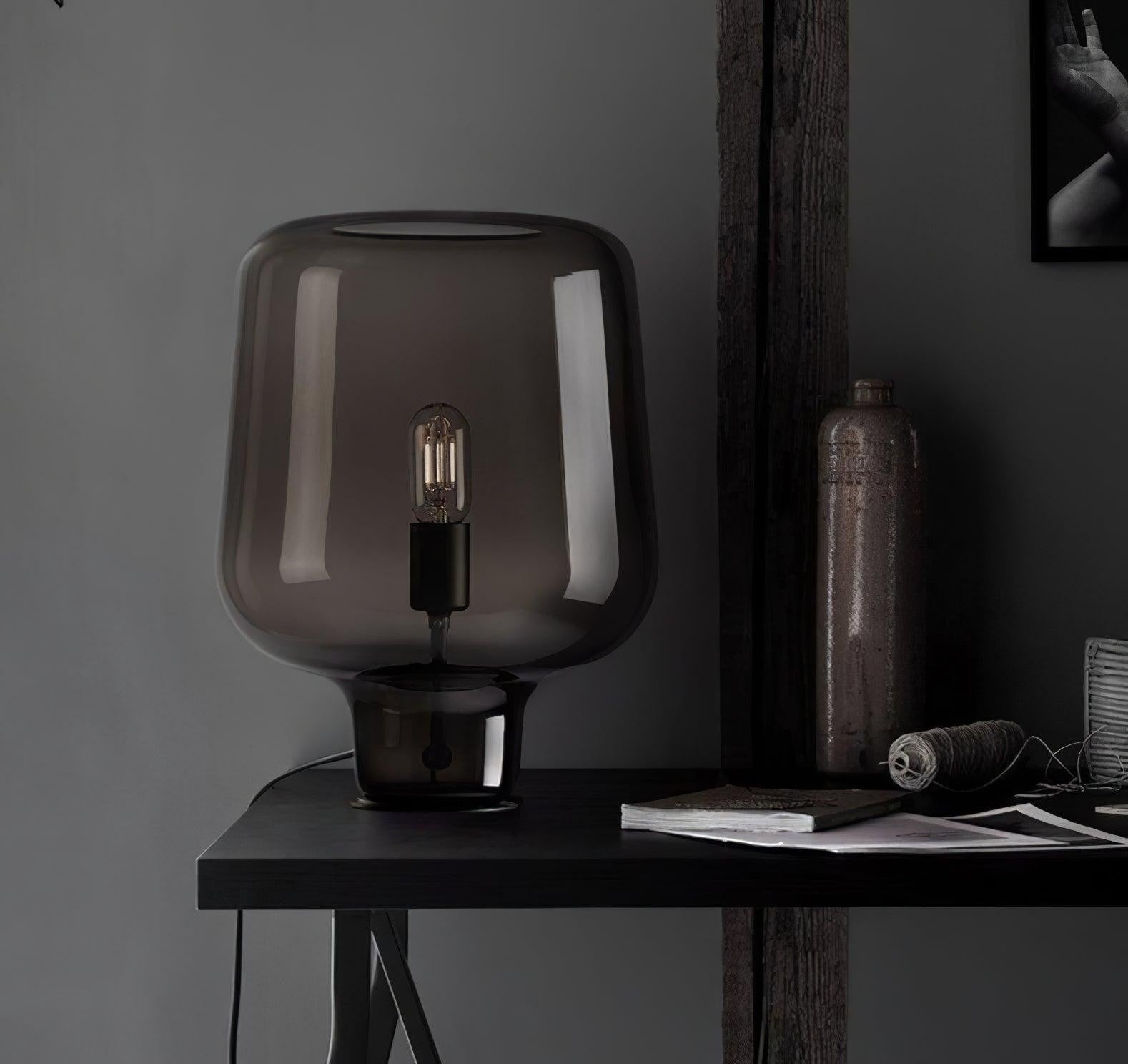 Noctra Glass Lantern Table Lamp