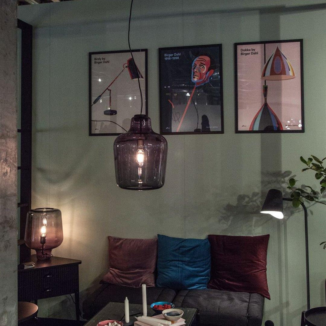 Noctra Glass Lantern Table Lamp