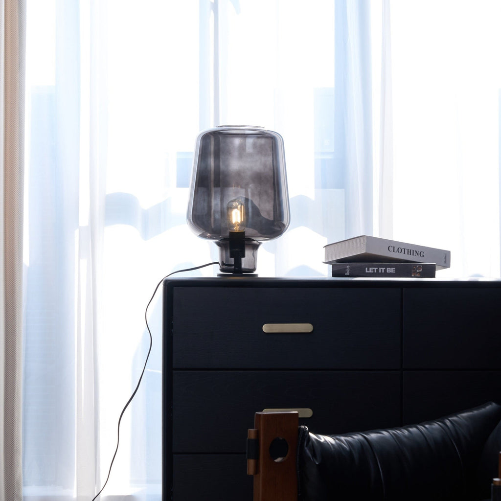 Noctra Glass Lantern Table Lamp