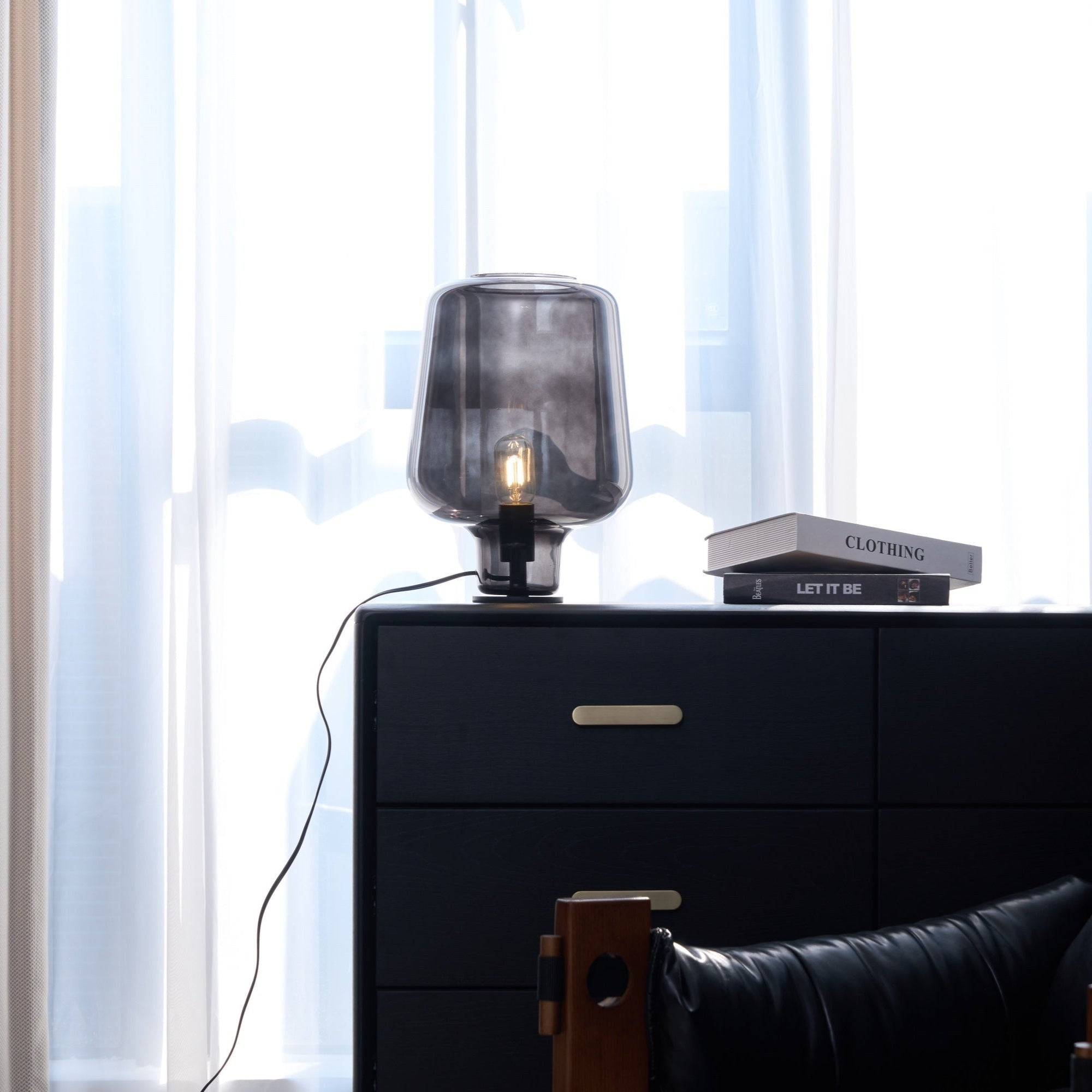 Noctra Glass Lantern Table Lamp