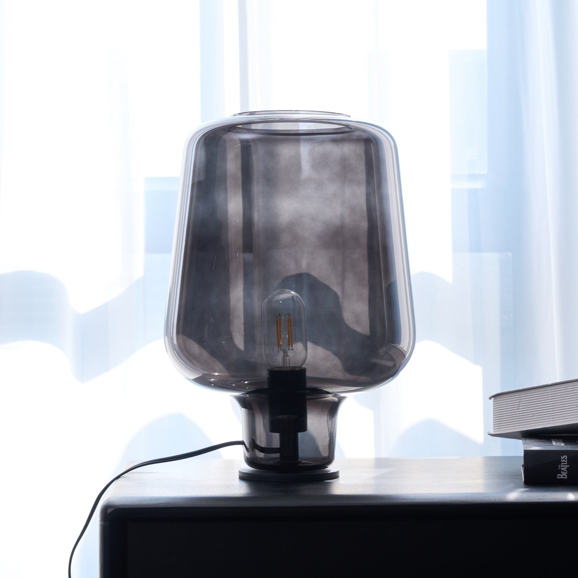 Noctra Glass Lantern Table Lamp