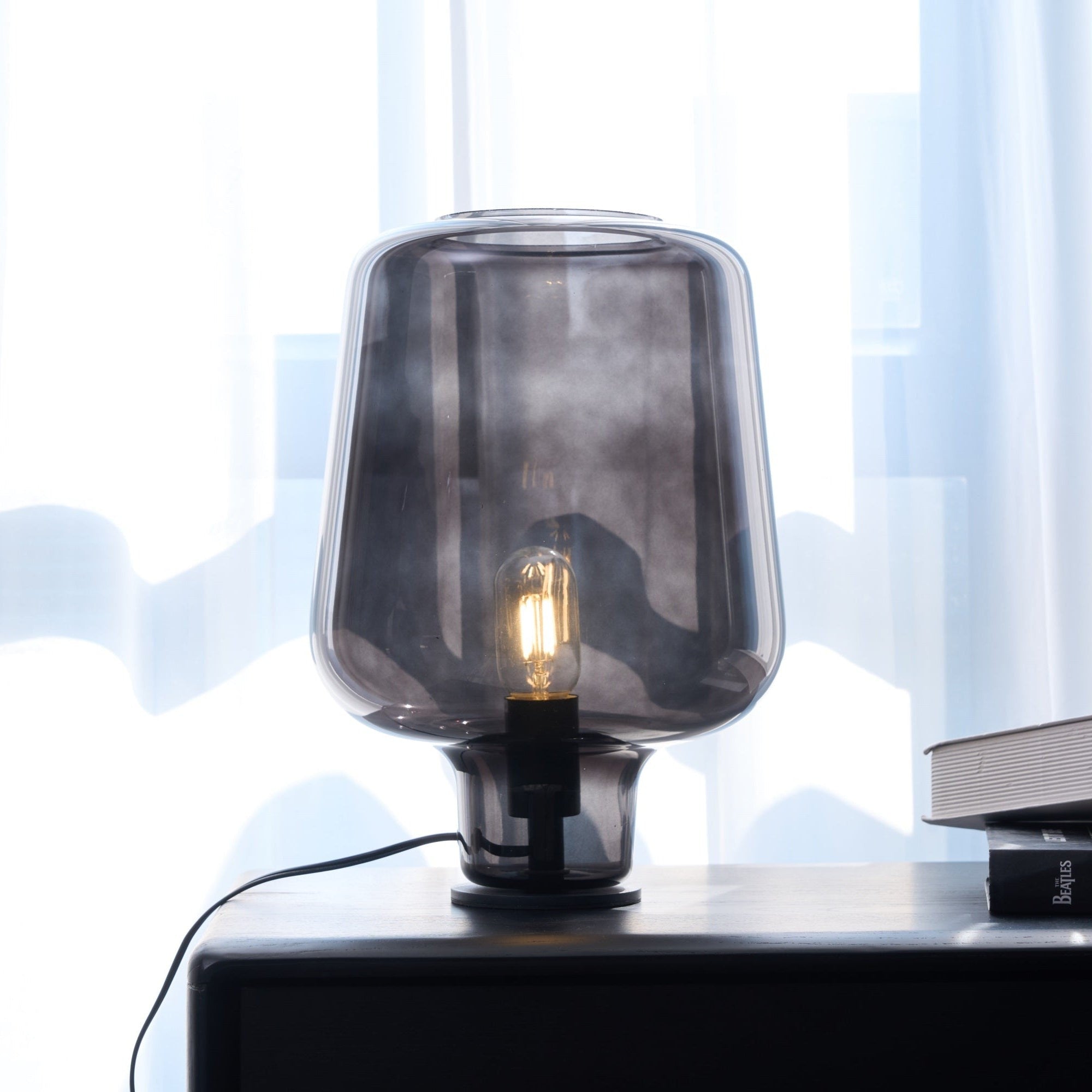 Noctra Glass Lantern Table Lamp