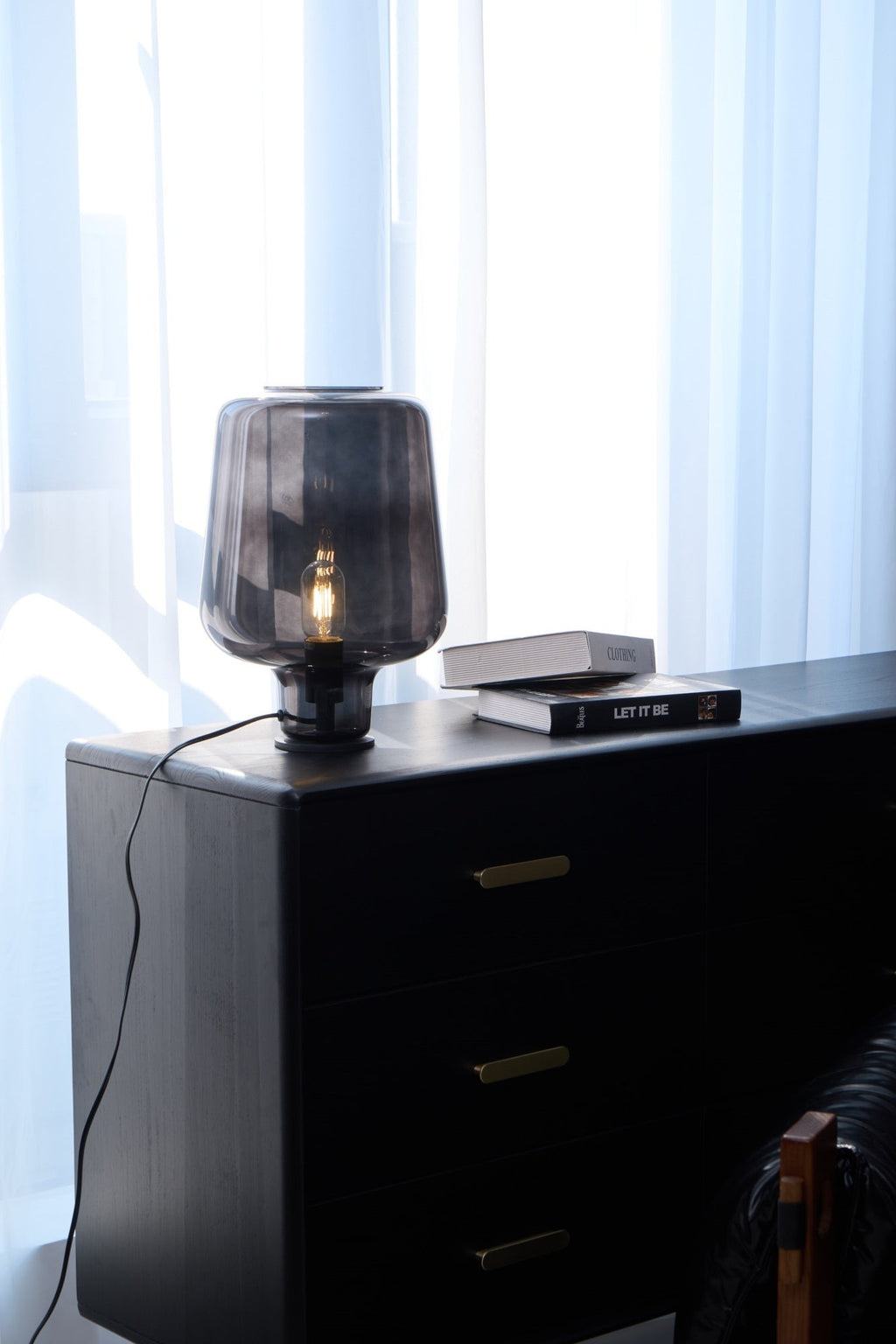 Noctra Glass Lantern Table Lamp