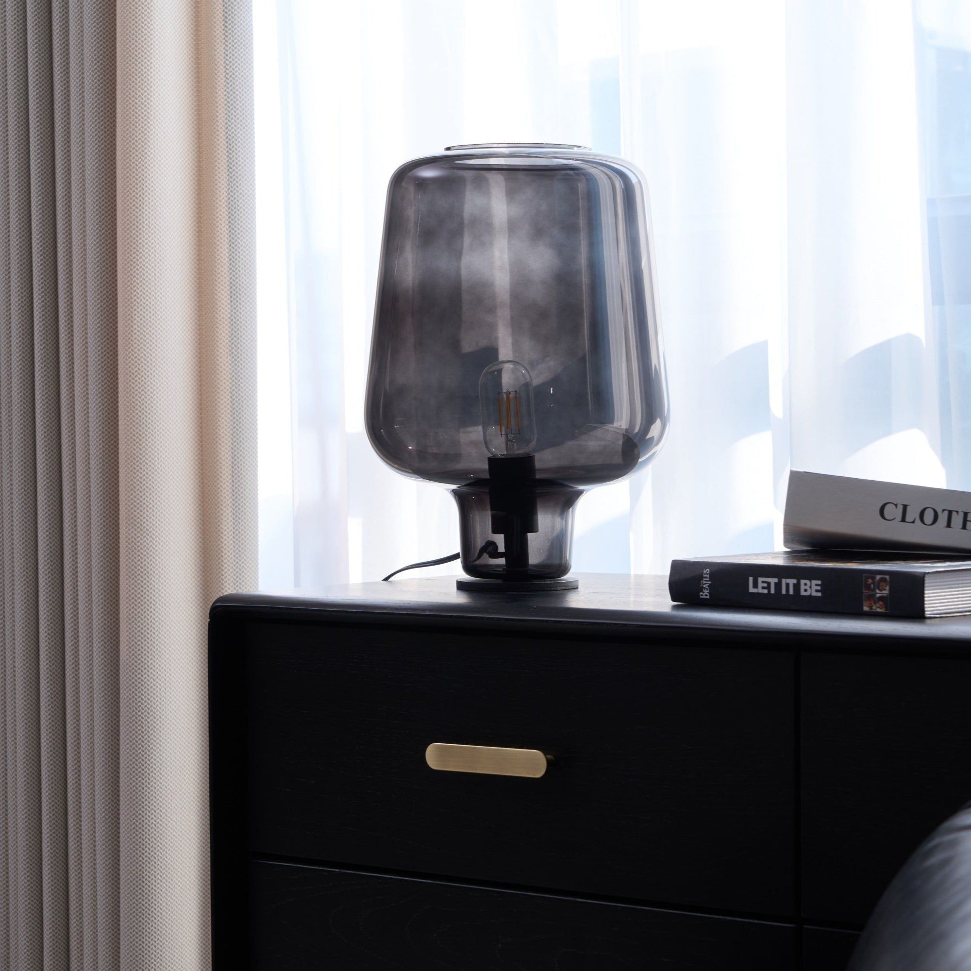 Noctra Glass Lantern Table Lamp