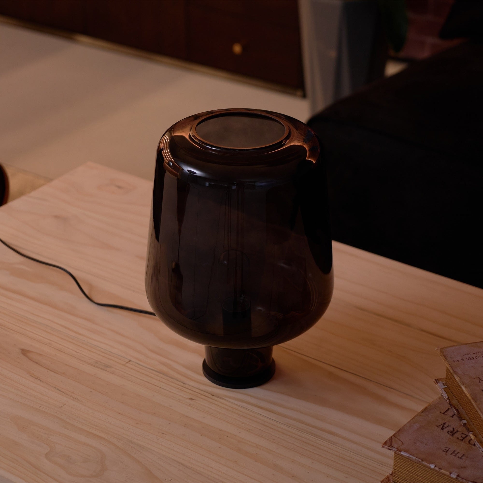 Noctra Glass Lantern Table Lamp