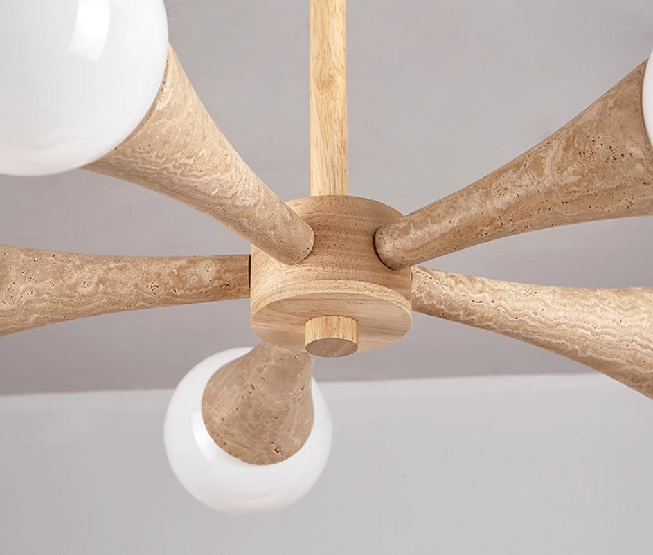 Nordara Travertine Branch Chandelier