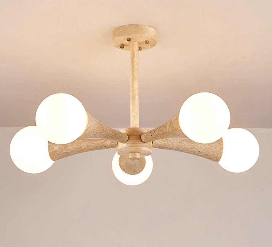 Nordara Travertine Branch Chandelier