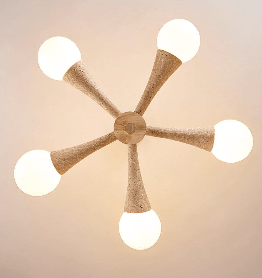 Nordara Travertine Branch Chandelier
