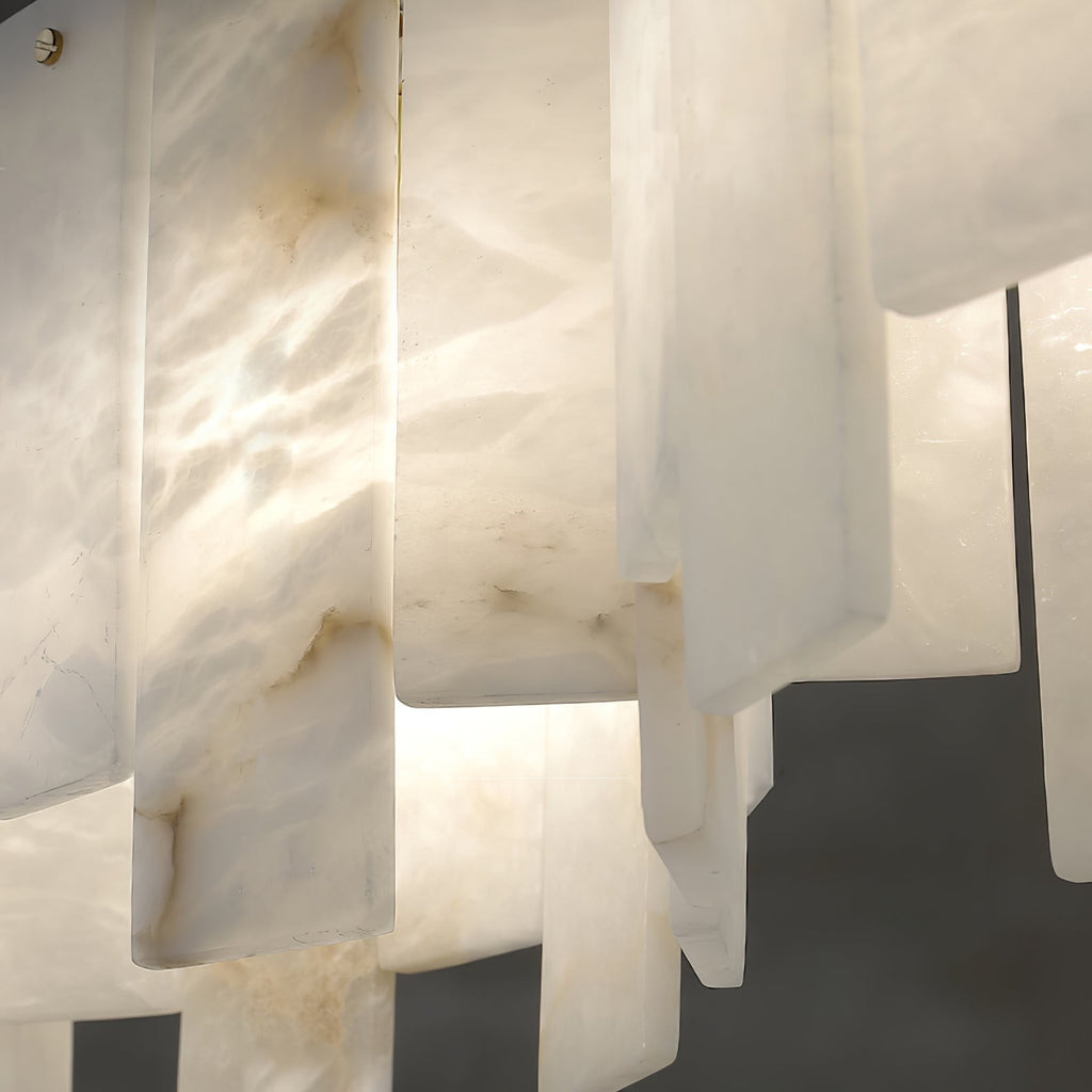 Nordic Alabaster Wave Pendant