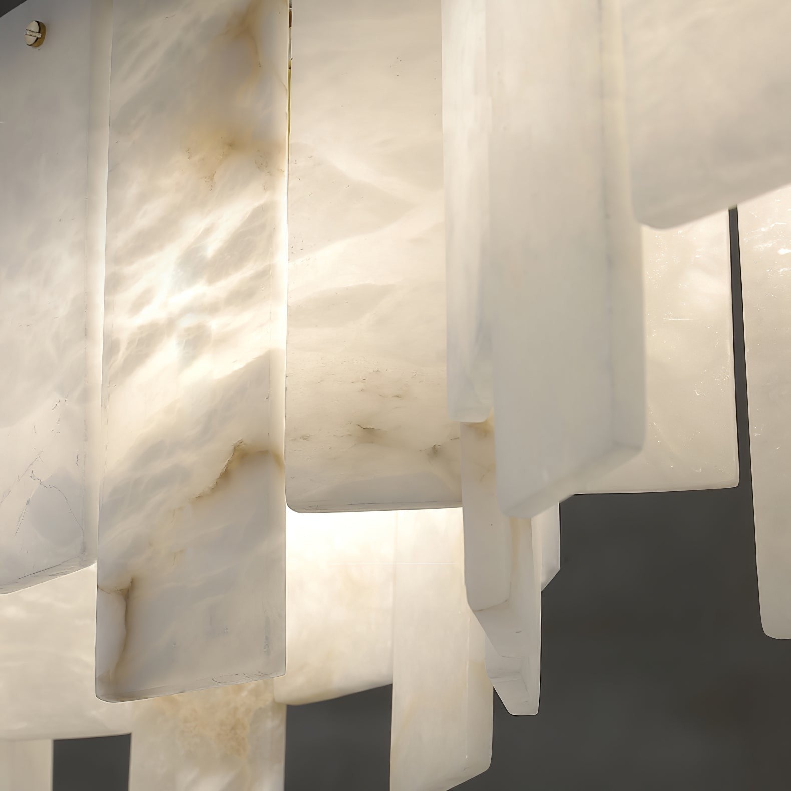 Nordic Alabaster Wave Pendant