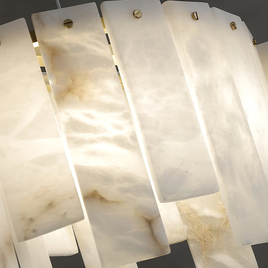 Nordic Alabaster Wave Pendant