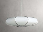 Nuvara Milk Glass Modern Chandelier