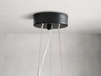 Nuvara Milk Glass Modern Chandelier