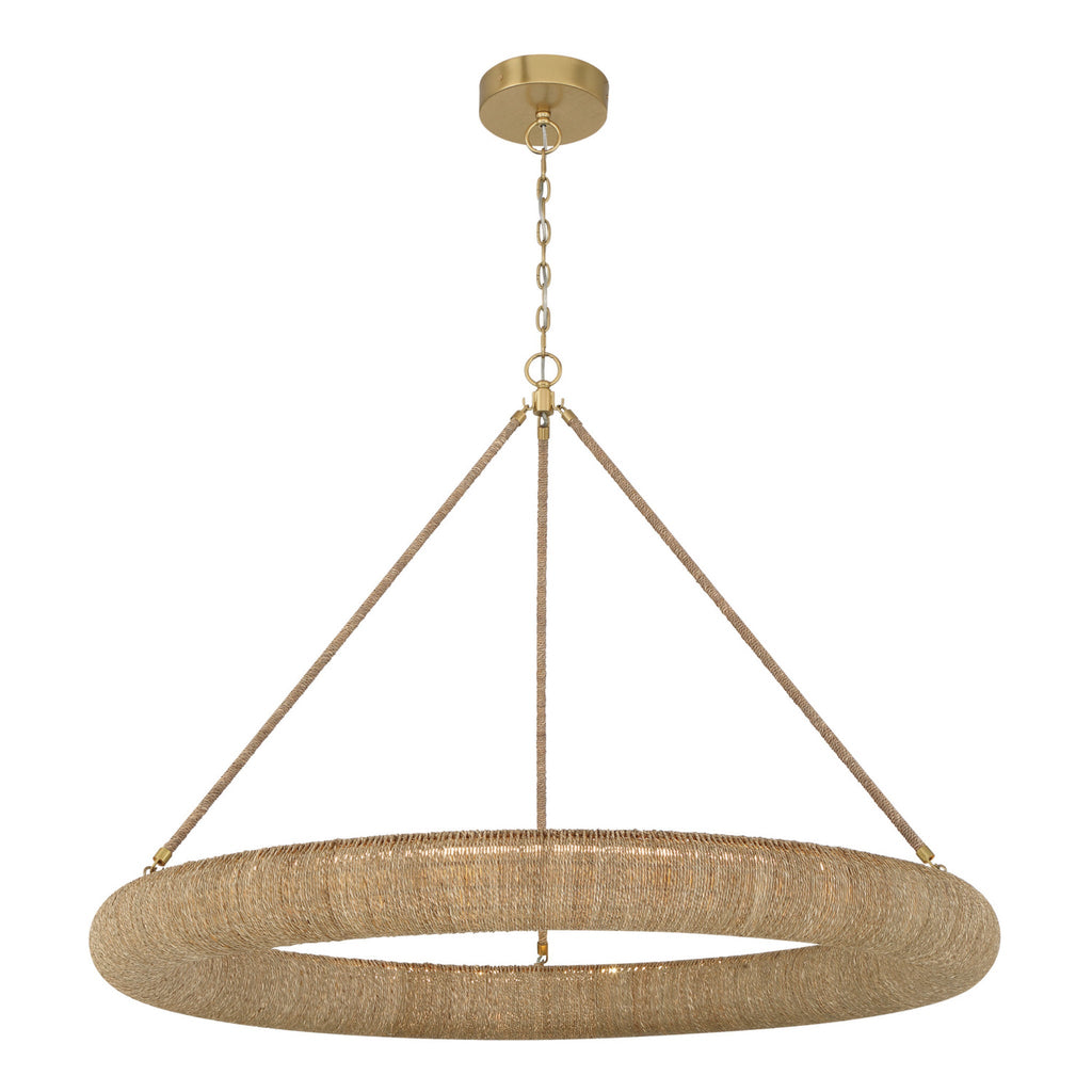 Oakley 48'' Integrated LED Soft Gold Chandelier Tan 48"W x 36.5"H x 48"D