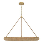 Oakley 48'' Integrated LED Soft Gold Chandelier Tan 48"W x 36.5"H x 48"D