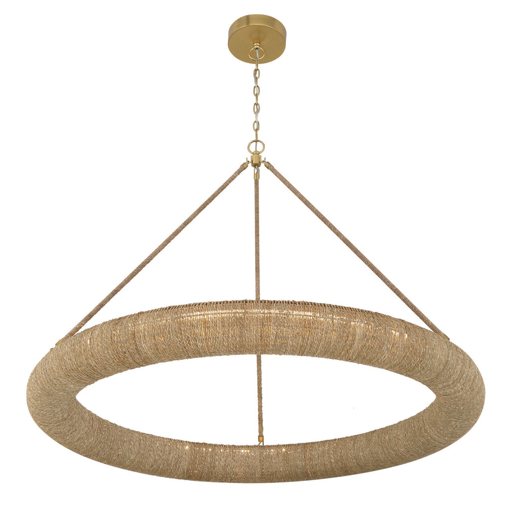 Oakley 48'' Integrated LED Soft Gold Chandelier Tan 48"W x 36.5"H x 48"D