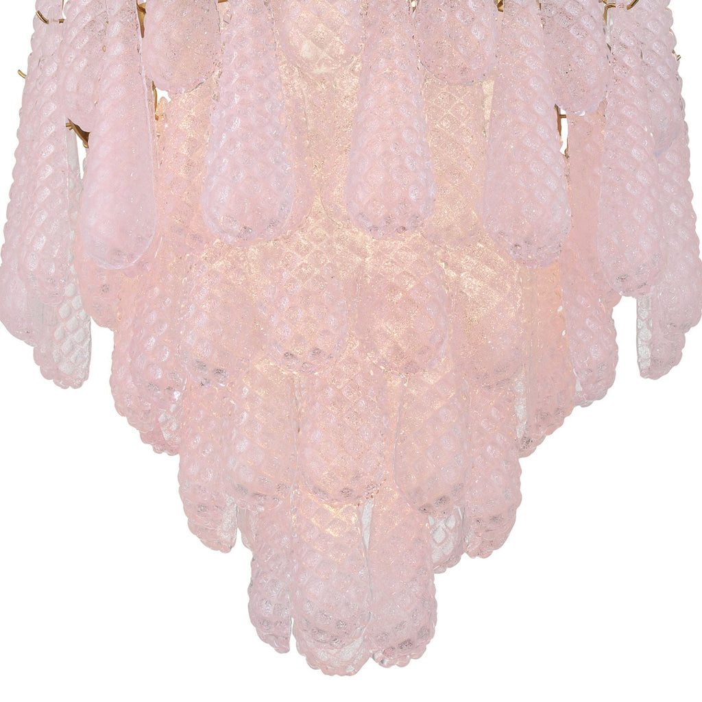 Ollie 26.25'' Aged Brass Chandelier Pink 26.25"W x 36.75"H x 26.25"D