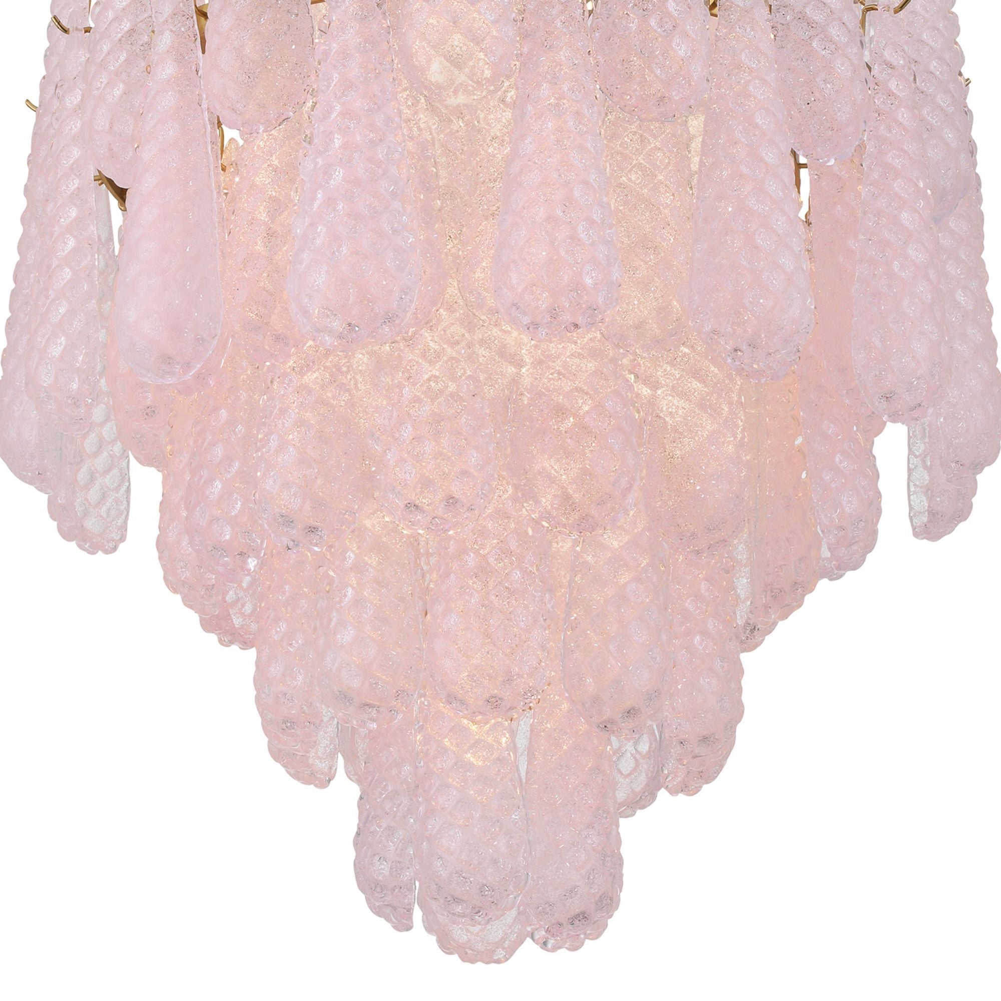 Ollie 26.25'' Aged Brass Chandelier Pink 26.25"W x 36.75"H x 26.25"D