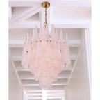 Ollie 26.25'' Aged Brass Chandelier Pink 26.25"W x 36.75"H x 26.25"D