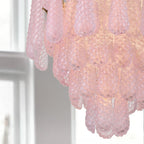 Ollie 26.25'' Aged Brass Chandelier Pink 26.25"W x 36.75"H x 26.25"D