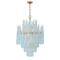Ollie 26.25'' Aged Brass Chandelier Blue 26.25"W x 36.75"H x 26.25"D