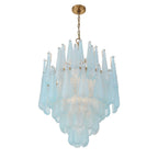 Ollie 26.25'' Aged Brass Chandelier Blue 26.25"W x 36.75"H x 26.25"D