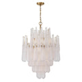 Ollie 26.25'' Aged Brass Chandelier Clear 26.25"W x 36.75"H x 26.25"D