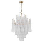 Ollie 26.25'' Aged Brass Chandelier Clear 26.25"W x 36.75"H x 26.25"D