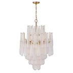 Ollie 26.25'' Aged Brass Chandelier Clear 26.25"W x 36.75"H x 26.25"D
