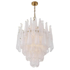Ollie 26.25'' Aged Brass Chandelier Clear 26.25"W x 36.75"H x 26.25"D
