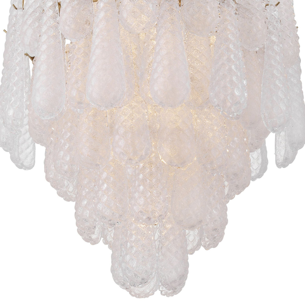 Ollie 26.25'' Aged Brass Chandelier Clear 26.25"W x 36.75"H x 26.25"D