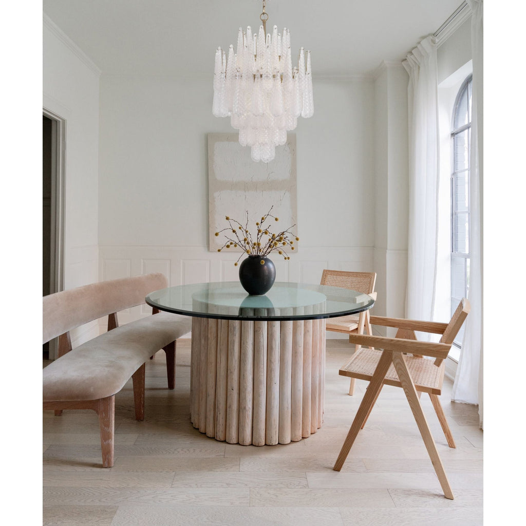 Ollie 26.25'' Aged Brass Chandelier Clear 26.25"W x 36.75"H x 26.25"D