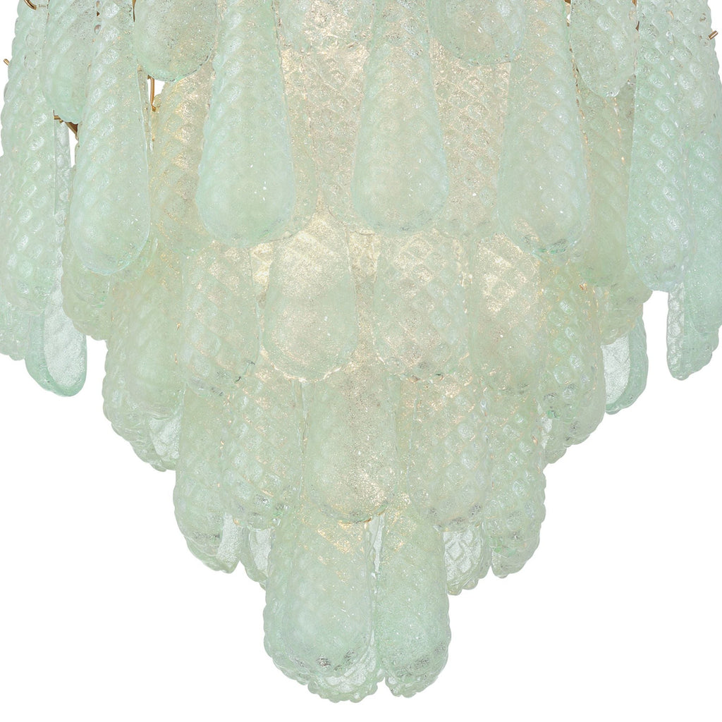 Ollie 26.25'' Aged Brass Chandelier Green 26.25"W x 36.75"H x 26.25"D