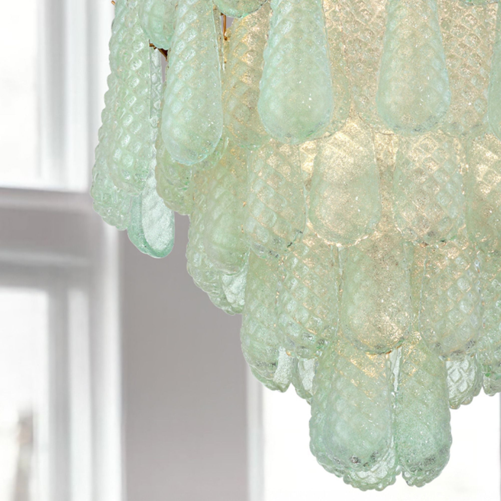 Ollie 26.25'' Aged Brass Chandelier Green 26.25"W x 36.75"H x 26.25"D