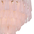 Ollie 33.25'' Aged Brass Chandelier Pink 33.25"W x 40.75"H x 33.25"D