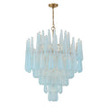 Ollie 33.25'' Aged Brass Chandelier Blue 33.25"W x 40.75"H x 33.25"D