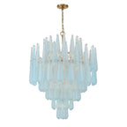 Ollie 33.25'' Aged Brass Chandelier Blue 33.25"W x 40.75"H x 33.25"D