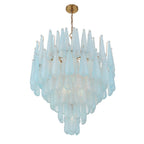 Ollie 33.25'' Aged Brass Chandelier Blue 33.25"W x 40.75"H x 33.25"D