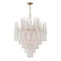 Ollie 33.25'' Aged Brass Chandelier Clear 33.25"W x 40.75"H x 33.25"D