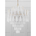 Ollie 33.25'' Aged Brass Chandelier Clear 33.25"W x 40.75"H x 33.25"D