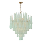 Ollie 33.25'' Aged Brass Chandelier Green 33.25"W x 40.75"H x 33.25"D