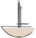 Ondrian 26" Wide Vintage Platinum Long Pendant With Opal Glass Shade