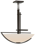 Ondrian 26"W Oil Rubbed Bronze Standard Pendant w/ Opal Glass Shade