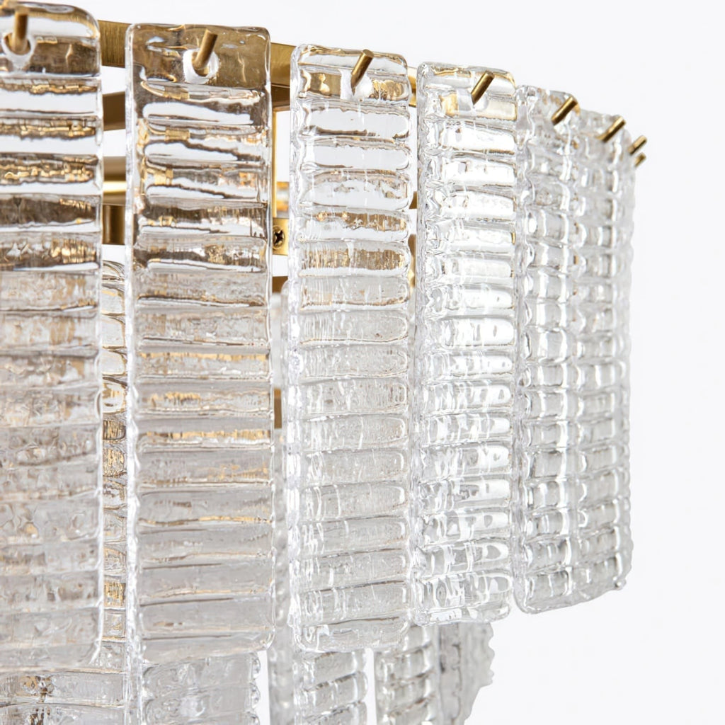 Opalora Pink Glass Chandelier
