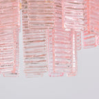 Opalora Pink Glass Chandelier
